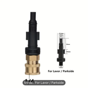 Pressure Washer Adaptor To 1/4" Quick Release Connector Nozzle For Parkside/Lavor